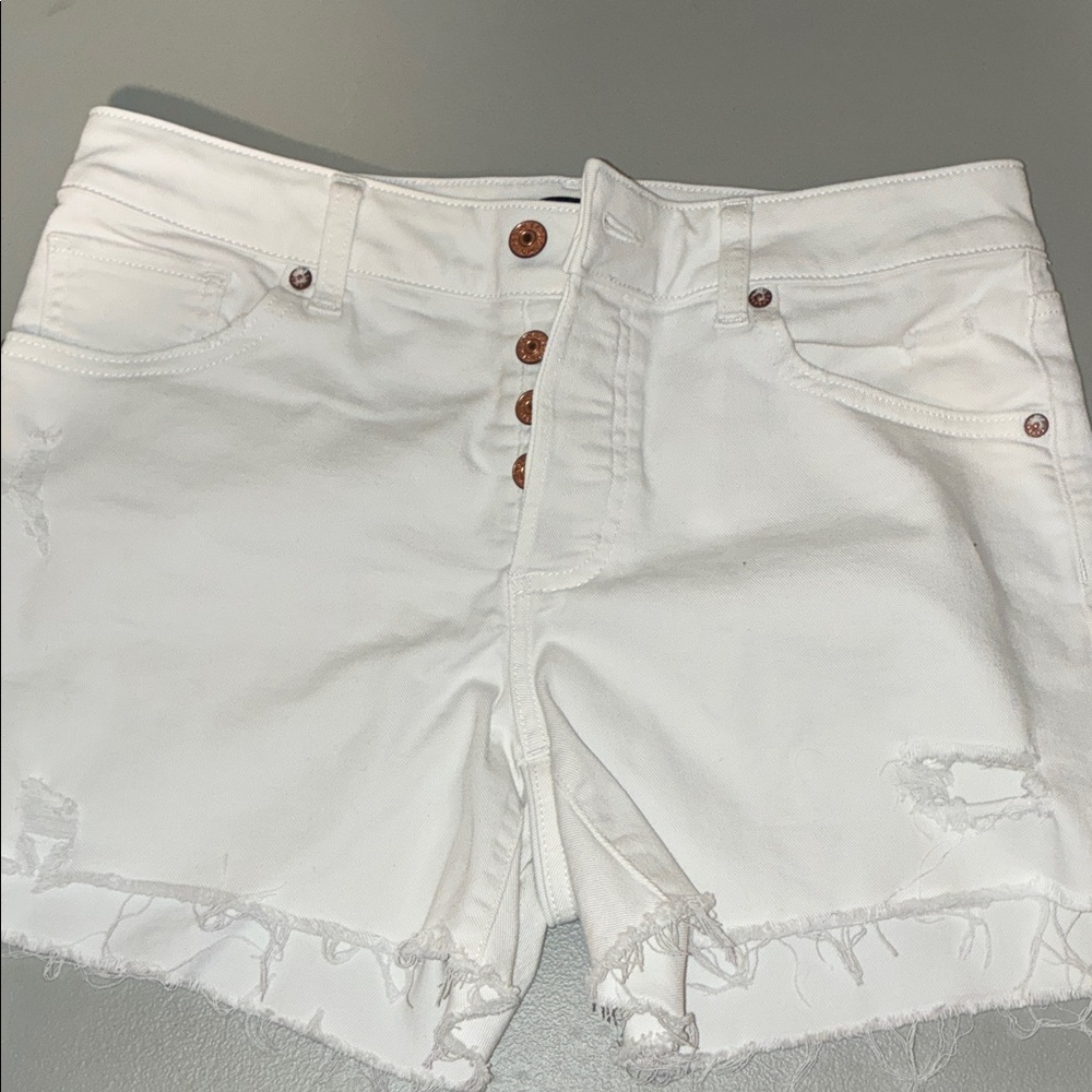 Express White Jean Shorts